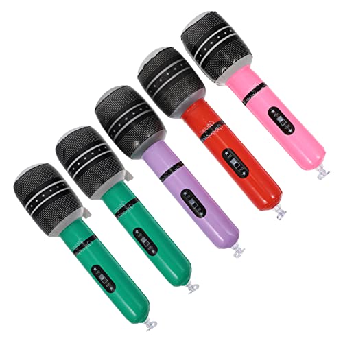 minkissy 5 Stück Teiliges Aufblasbares Mikrofon aus Robustem PVC Leichtes Karaoke Requisit Realistische Bühne Spielzeugmikrofone für Geburtstagsparty und Bühnenauftritte Zufällige Farbe minkissy 5 Stück Teiliges Aufblasbares Mikrofon aus Robustem PVC Leichtes Karaoke Requisit Realistische Bühne Spielzeugmikrofone für Geburtstagsparty und Bühnenauftritte Zufällige Farbe von minkissy
