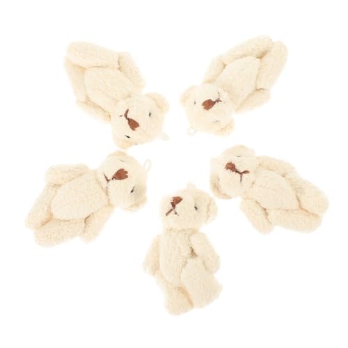 minkissy 5 Stück Teiliges DIY Plüschspielzeug Garment Ornamente für Hüte Schals und Kleidung aus Hochwertigem Perlenvelours für Bastelprojekte und Kreative Deko von minkissy