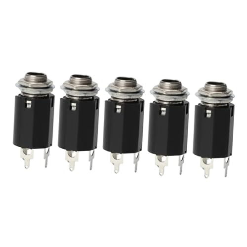 minkissy 5 Stück Teiliges Gitarren Klinkenbuchsen Langlebige Metall Steckverbindungen Hohe Empfindlichkeit für Klaren Einfache Installation Geeignet als Ersatzteil für Gitarren minkissy 5 Stück Teiliges Gitarren Klinkenbuchsen Langlebige Metall Steckverbindungen Hohe Empfindlichkeit für Klaren Einfache Installation Geeignet als Ersatzteil für Gitarren von minkissy