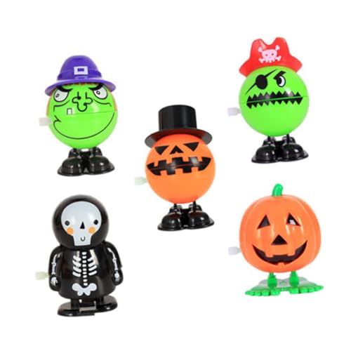 minkissy 5 Stück Teiliges Halloween Aufziehspielzeug Kreative Portable Spielzeuge aus Robustem Buntes Design als Mitgebsel und Dekoration für Halloween Party und Gruselspaß minkissy 5 Stück Teiliges Halloween Aufziehspielzeug Kreative Portable Spielzeuge aus Robustem Buntes Design als Mitgebsel und Dekoration für Halloween Party und Gruselspaß von minkissy