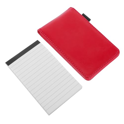 minkissy 50 Blatt Notizbuch elektronischer Notizblock Schreibtablett Reißverschlussbinder mit Laptoptasche Ordner für Campus-Notizbücher Tagebuch Stifthalter kleines Notizblock Papier Rosig von minkissy