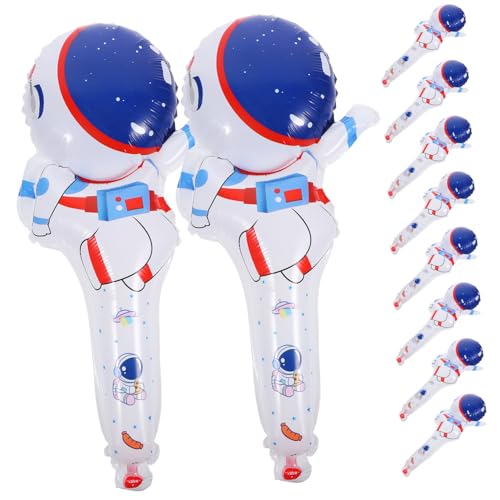 minkissy 50 Stück Astronaut Handluftballons aus Aluminiumfolie Weltraumthemen Partydekoration Robust und Reißfest für Geburtstagsfeiern und Fotomomente minkissy 50 Stück Astronaut Handluftballons aus Aluminiumfolie Weltraumthemen Partydekoration Robust und Reißfest für Geburtstagsfeiern und Fotomomente von minkissy