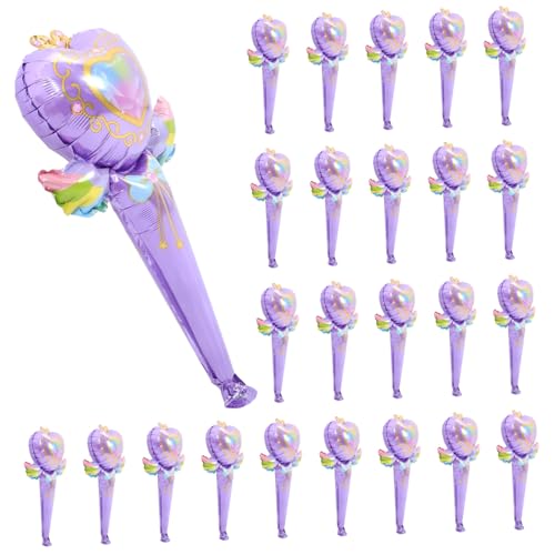 minkissy 50 Stück Folienballons mit Fairy Wand Design Handliche Aufblasbare Party-deko in Violett Aluminiumfolie als Foto-requisite für Wand Fensterdekoration bei Geburtstagen und Festen minkissy 50 Stück Folienballons mit Fairy Wand Design Handliche Aufblasbare Party-deko in Violett Aluminiumfolie als Foto-requisite für Wand Fensterdekoration bei Geburtstagen und Festen von minkissy