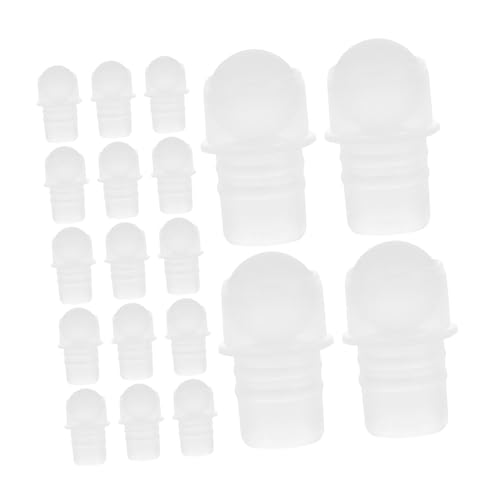 minkissy 50 Stück Rollerball Einsätze für Leere Parfümflaschen Zähne Transparente Einsatzkugeln Auslaufsicher für Diy Duftöle und Aromatherapie Praktische Lösung für Unterwegs von minkissy
