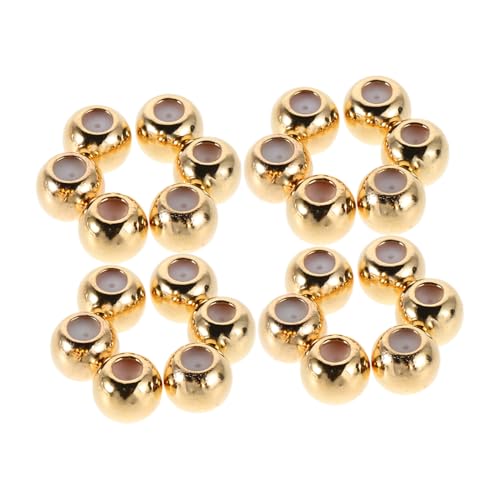 minkissy 50 Stück Silikon Positionierungsperlen Goldfarben Farbbeständige Spacer Beads für Schmuckherstellung Weiche Hautfreundliche Stopper Perlen für DIY Armbänder und Halsketten minkissy 50 Stück Silikon Positionierungsperlen Goldfarben Farbbeständige Spacer Beads für Schmuckherstellung Weiche Hautfreundliche Stopper Perlen für DIY Armbänder und Halsketten von minkissy