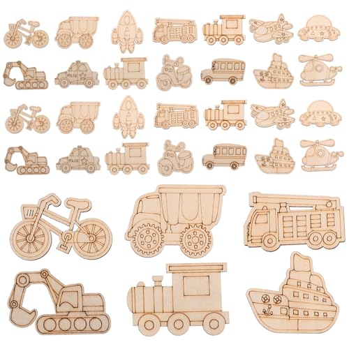 minkissy 50Stücke Holzfahrzeug Bastelsets Unvollendete Holzausschnitte für Kreative DIY Projekte Langlebig und Sicher für Erwachsene Gemischte Fahrzeugdesigns minkissy 50Stücke Holzfahrzeug Bastelsets Unvollendete Holzausschnitte für Kreative DIY Projekte Langlebig und Sicher für Erwachsene Gemischte Fahrzeugdesigns von minkissy