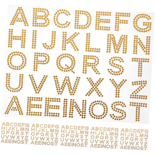 minkissy 6 Blätter Teiliges Goldene Acryl Rhinestone Buchstaben Sticker DIY Selbstklebend Funkelnde Edelstein Aufkleber für Kleidung Taschen Becher und Computer Personalisierte Dekoration minkissy 6 Blätter Teiliges Goldene Acryl Rhinestone Buchstaben Sticker DIY Selbstklebend Funkelnde Edelstein Aufkleber für Kleidung Taschen Becher und Computer Personalisierte Dekoration von minkissy