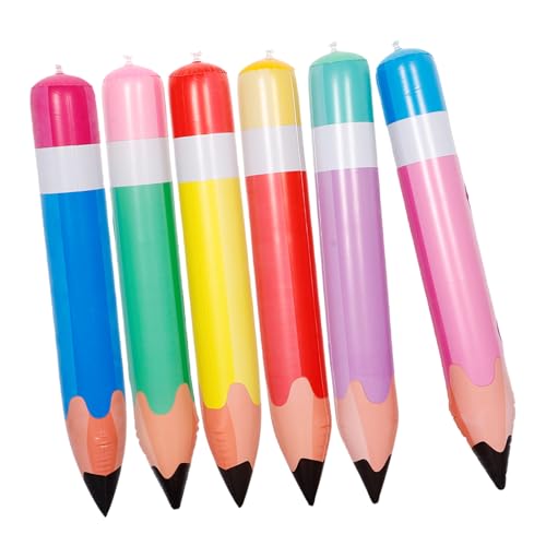 minkissy 6 Stück Aufblasbare Bleistift Requisiten Riesige PVC Bleistifte Farben für Schulanfang Feiern und Dekorationen Klassenzimmern minkissy 6 Stück Aufblasbare Bleistift Requisiten Riesige PVC Bleistifte Farben für Schulanfang Feiern und Dekorationen Klassenzimmern von minkissy
