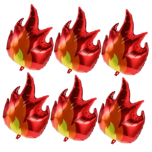 minkissy 6 Stück Flammenballons für Sport Mottopartys Aluminiumfolie für Geburtstagsfeiern Langlebige und Lecksichere Dekoration Schnell und Einfach Aufzustellen Lebendige Flammenoptik für minkissy 6 Stück Flammenballons für Sport Mottopartys Aluminiumfolie für Geburtstagsfeiern Langlebige und Lecksichere Dekoration Schnell und Einfach Aufzustellen Lebendige Flammenoptik für von minkissy