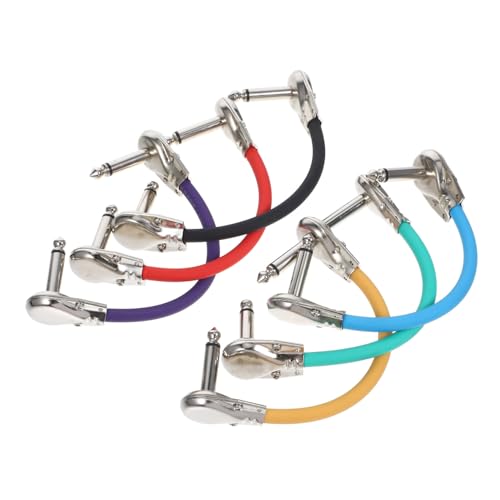 minkissy 6 Stück Gitarreneffektkabel Mono Stecker für Gitarre Langlebige Patchkabel für Effektgeräte für Enge Räume und Einfaches Plug And Play minkissy 6 Stück Gitarreneffektkabel Mono Stecker für Gitarre Langlebige Patchkabel für Effektgeräte für Enge Räume und Einfaches Plug And Play von minkissy