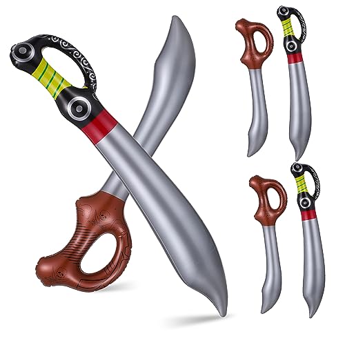minkissy 6 Stück Teiliges Aufblasbares Piratenschwert und Realistisches Design Kindgerechtes Piratenkostüm Zubehör für Kindergeburtstag Halloween und Mottoparty Fördert Kreatives minkissy 6 Stück Teiliges Aufblasbares Piratenschwert und Realistisches Design Kindgerechtes Piratenkostüm Zubehör für Kindergeburtstag Halloween und Mottoparty Fördert Kreatives von minkissy