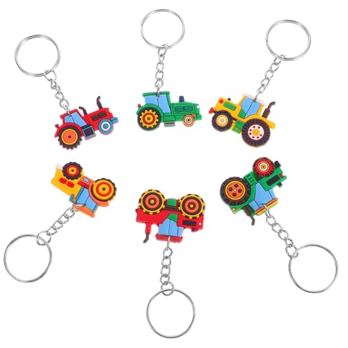 minkissy 6 Stück Teiliges Bauernhof Fahrzeuge Schlüsselanhänger Niedliche Agrarfahrzeug Motive als Partydeko Schulpreis und Kindergeburtstagsgeschenk Vielseitig für Taschen und minkissy 6 Stück Teiliges Bauernhof Fahrzeuge Schlüsselanhänger Niedliche Agrarfahrzeug Motive als Partydeko Schulpreis und Kindergeburtstagsgeschenk Vielseitig für Taschen und von minkissy