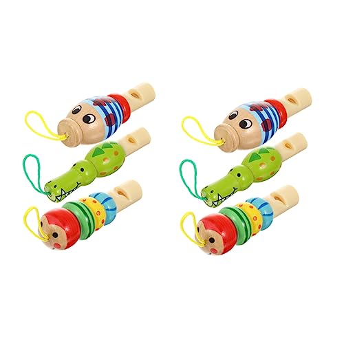 minkissy 6 Stück Teiliges Holz Tierpfeifen Natürliche Cartoon Form Geruchsneutral Sicher Pädagogisch für Junge Mädchen und Kleinkinder Musikspielzeug zur Frühförderung minkissy 6 Stück Teiliges Holz Tierpfeifen Natürliche Cartoon Form Geruchsneutral Sicher Pädagogisch für Junge Mädchen und Kleinkinder Musikspielzeug zur Frühförderung von minkissy
