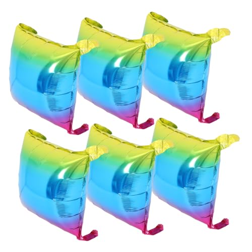 minkissy 6 Stück Teiliges Quadratische Gradientfarbene Aluminiumfolie Luftballons Langlebige Vielseitige Partydekoration für Geburtstagsfeiern Hochzeiten und Themenpartys minkissy 6 Stück Teiliges Quadratische Gradientfarbene Aluminiumfolie Luftballons Langlebige Vielseitige Partydekoration für Geburtstagsfeiern Hochzeiten und Themenpartys von minkissy