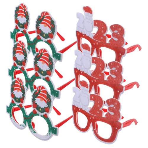minkissy 6 Stück Weihnachtsbrillen Party Weihnachtsdeko Bunte Xmas Brillenrahmen Lustige Foto Requisiten für Festliche Feiern und Schulveranstaltungen minkissy 6 Stück Weihnachtsbrillen Party Weihnachtsdeko Bunte Xmas Brillenrahmen Lustige Foto Requisiten für Festliche Feiern und Schulveranstaltungen von minkissy