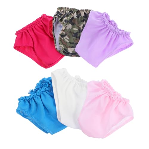 minkissy 6 Stück Wiederverwendbare Waschbare Mini Kleidung für Puppen Kreative Accessoires Rot und Grün für Rollenspiele und Eltern Interaktion von minkissy