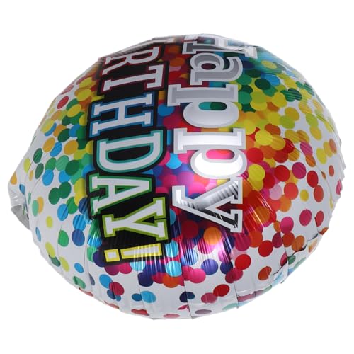 minkissy 6 Stück geburtstagsfeier dekoration Alles Gute zum Geburtstag Ballon Heliumfolienballons Teen Birthday Balloons Geburtstagsdekoration Heliumballons runde Luftballons Aluminiumfolie von minkissy
