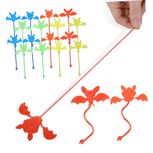 minkissy 60 Stück Klebrige Halloween Bats Elastische Spielzeuge für Scherzartikel Überraschungen für Partytüten und Klassenzimmerpreise minkissy 60 Stück Klebrige Halloween Bats Elastische Spielzeuge für Scherzartikel Überraschungen für Partytüten und Klassenzimmerpreise von minkissy