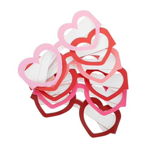 minkissy 6stücke Teiliges Herzform Sonnenbrille Für Valentinstag Lustige Partybrille Als Fotorequisiten Für Und Mädchen Dekoration Für Romantische Feiern von minkissy