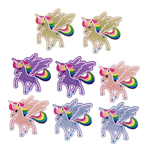 minkissy 8 Stück Teiliges Bestickte Glitzer Einhorn Aufnäher Applikationen Bunte Patches für Kleidung DIY Zubehör zum Aufnähen T Shirts Jeans Langlebige Applikationen zum Verzieren und minkissy 8 Stück Teiliges Bestickte Glitzer Einhorn Aufnäher Applikationen Bunte Patches für Kleidung DIY Zubehör zum Aufnähen T Shirts Jeans Langlebige Applikationen zum Verzieren und von minkissy
