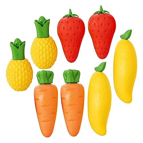 minkissy 8 Stück Teiliges Großer Radiergummis Obstform Langlebige Cartoon Radierer für Schüler Multifunktionale Süße Klassenzimmer Radiergummis für Haushalt minkissy 8 Stück Teiliges Großer Radiergummis Obstform Langlebige Cartoon Radierer für Schüler Multifunktionale Süße Klassenzimmer Radiergummis für Haushalt von minkissy