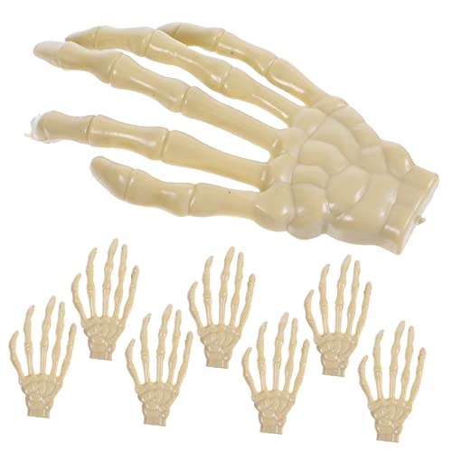 minkissy 8 Stück Teiliges Halloween Skelett Hände Deko Realistische Plastik Skeletthände für Gruselige für Halloweenpartys Fluchtspiele und Tischdekoration minkissy 8 Stück Teiliges Halloween Skelett Hände Deko Realistische Plastik Skeletthände für Gruselige für Halloweenpartys Fluchtspiele und Tischdekoration von minkissy