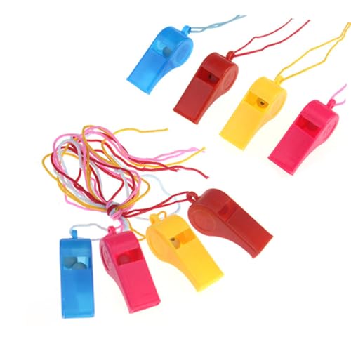 minkissy 8 Stück Teiliges Kunststoff trillerpfeifen Schwarzem Lanyard Lauter Signalpfeifen für Schiedsrichter Trainer und Robustes Design für Sport und Outdoor einsatz Zufällige Farbe minkissy 8 Stück Teiliges Kunststoff trillerpfeifen Schwarzem Lanyard Lauter Signalpfeifen für Schiedsrichter Trainer und Robustes Design für Sport und Outdoor einsatz Zufällige Farbe von minkissy