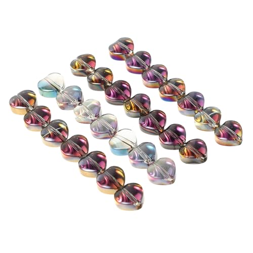 minkissy 80 Stück Herzförmige Glasperlen mit Farbverlauf Kristall Charms für Schmuckherstellung DIY Armband und Halskettenperlen Farben für Valentinstag Schmuck Zubehör minkissy 80 Stück Herzförmige Glasperlen mit Farbverlauf Kristall Charms für Schmuckherstellung DIY Armband und Halskettenperlen Farben für Valentinstag Schmuck Zubehör von minkissy