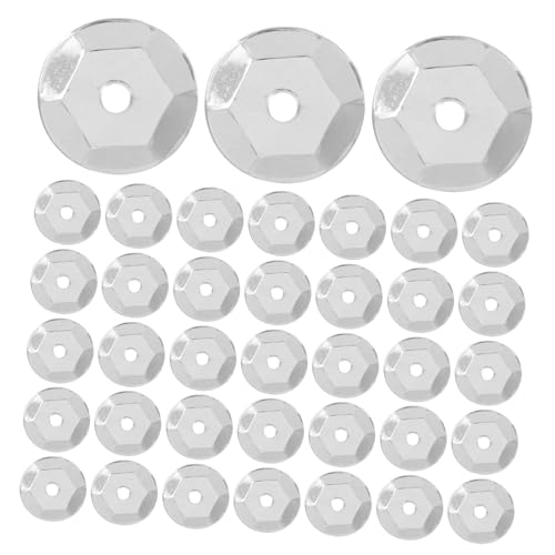 minkissy 800 Stück Lose Pailletten Rund Schimmernd mit Mittelloch für DIY Bastelprojekte Schmuck Kleidung Dekoration Vielseitig Einsetzbar für Erwachsene von minkissy