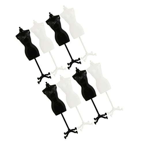 minkissy 8Stücke Miniatur Puppenständer Teiliges Mannequin Modell für Kleidung für Puppenhaus Dekoration Kreative DIY Projekte und minkissy 8Stücke Miniatur Puppenständer Teiliges Mannequin Modell für Kleidung für Puppenhaus Dekoration Kreative DIY Projekte und von minkissy