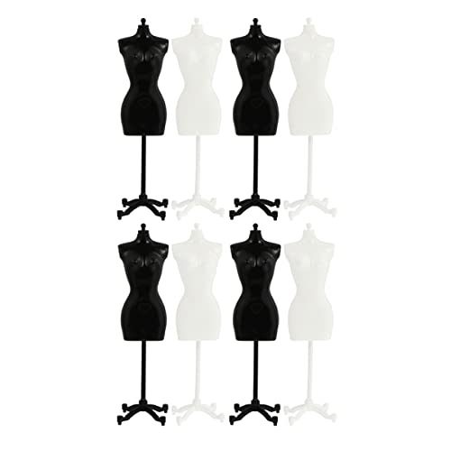 minkissy 8Stücke Teiliges Puppenständer für Kleidung Tischmodell Halter für Puppen Outfits zum Ausstellen von Puppenkleidern Anzügen und Mehr von minkissy