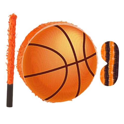 minkissy Basketball Pinata mit Bat Augenbinde und Konfetti Bunte Kindergeburtstag Dekoration Robuste Pappkonstruktion Einfach zu Befüllen für Sport-mottoparty und Geburtstagsspiele minkissy Basketball Pinata mit Bat Augenbinde und Konfetti Bunte Kindergeburtstag Dekoration Robuste Pappkonstruktion Einfach zu Befüllen für Sport-mottoparty und Geburtstagsspiele von minkissy