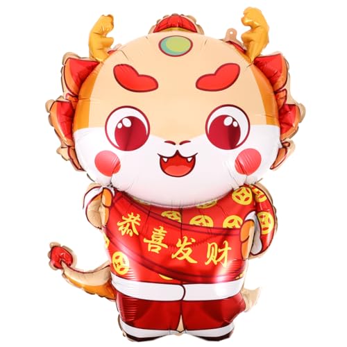 minkissy Chinesischer Neujahrsballon mit Lebendigem Drachenmotiv Große Luftballons für Frühlingsfest und Familienfeiern Vielseitige Partydeko für Chinesisches Neujahr Symbolisiert Glück und minkissy Chinesischer Neujahrsballon mit Lebendigem Drachenmotiv Große Luftballons für Frühlingsfest und Familienfeiern Vielseitige Partydeko für Chinesisches Neujahr Symbolisiert Glück und von minkissy