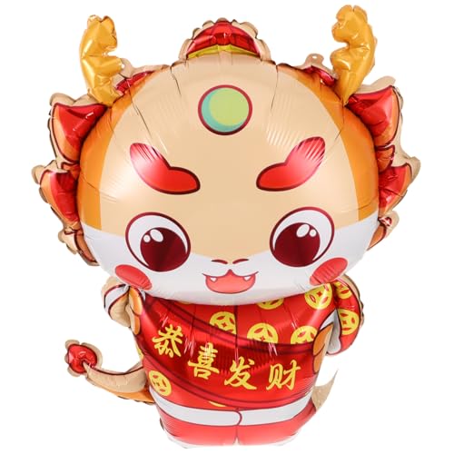 minkissy Chinesisches Neujahrsfest Partydekoration Langlebiger Aluminiumfolie Drache Luftballon Cartoon für Frühlingsfest minkissy Chinesisches Neujahrsfest Partydekoration Langlebiger Aluminiumfolie Drache Luftballon Cartoon für Frühlingsfest von minkissy