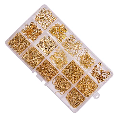 minkissy DIY Ohrschmuck Zubehör Gold Handgemachte Schmuckmaterialien Langlebige Ohrring Bastelmaterialien mit Aufbewahrungsbox Geeignet zum Ohrringe Selber Machen Schmuck Damen Kreatives minkissy DIY Ohrschmuck Zubehör Gold Handgemachte Schmuckmaterialien Langlebige Ohrring Bastelmaterialien mit Aufbewahrungsbox Geeignet zum Ohrringe Selber Machen Schmuck Damen Kreatives von minkissy