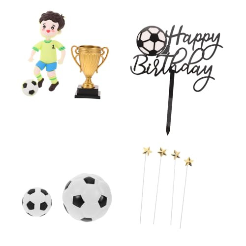 minkissy Dekoration mit Realistischen Fußballspieler Figuren Teiliges Geburtstagstorten Zubehör für Sport Themenfeiern Stabile und Einfach zu Platzierende Fußball Tortenstecker minkissy Dekoration mit Realistischen Fußballspieler Figuren Teiliges Geburtstagstorten Zubehör für Sport Themenfeiern Stabile und Einfach zu Platzierende Fußball Tortenstecker von minkissy