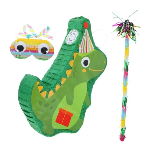 minkissy Dinosaurier Pinata Teilig mit und Augenmaske Bunte Party Deko für Kindergeburtstag Festival und Lustiges Hängedekor für Dino Mottofeste minkissy Dinosaurier Pinata Teilig mit und Augenmaske Bunte Party Deko für Kindergeburtstag Festival und Lustiges Hängedekor für Dino Mottofeste von minkissy