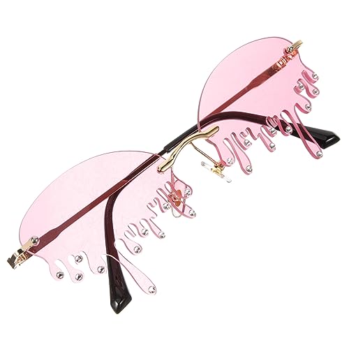 minkissy Einzigartige Tropfen-sonnenbrille Für Damen Partybrille Strasssteine Leicht Lustige Brille Für Erwachsene von minkissy