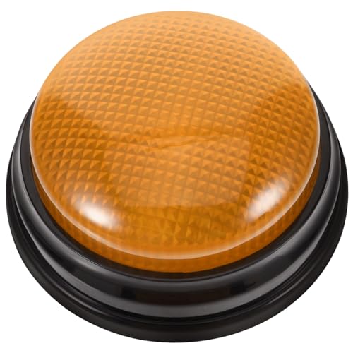 minkissy Elektronischer Spaß Sound Button mit Leuchteffekt Gelber Warnsound Party Trick Knopf für Spiele und Wettbewerbe für Büro Party und von minkissy