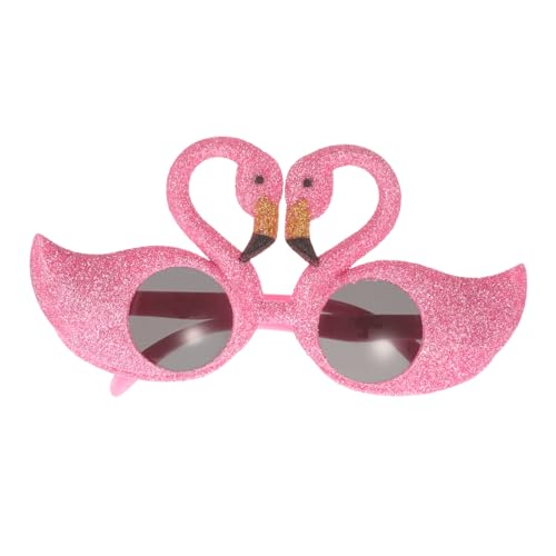 minkissy Flamingo-Brille lustig Luau-Sonnenbrille Spaß Luau-Partybevorzugung tropische Sonnenbrillen Strandparty-Brille Foto -Requisiten Partyzubehör Kostümbrille Plastik von minkissy