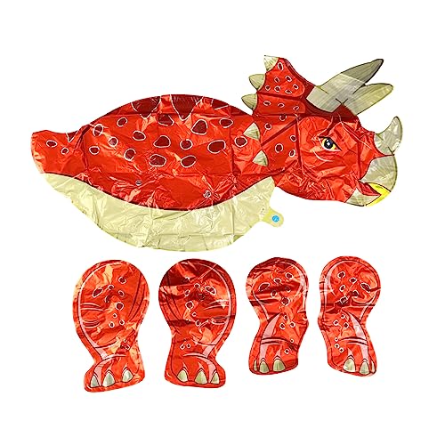 minkissy Folienballon Triceratops Dinosaurier Luftballon Stehender Geburtstagsballon Langlebige Partydekoration Fotorequisite für Kindergeburtstag Roter Dino Folienballon minkissy Folienballon Triceratops Dinosaurier Luftballon Stehender Geburtstagsballon Langlebige Partydekoration Fotorequisite für Kindergeburtstag Roter Dino Folienballon von minkissy