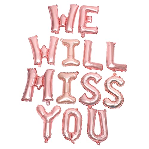 minkissy Folienballon We Will Miss You Abschluss Deko Aluminiumfolie Ballons Partydeko Fotorequisite für Schulabschluss und Klassentreffen minkissy Folienballon We Will Miss You Abschluss Deko Aluminiumfolie Ballons Partydeko Fotorequisite für Schulabschluss und Klassentreffen von minkissy
