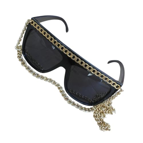 minkissy Goldkettenbrille lustige Partybrille Kettenriemenhalter Brille Tanzparty-Brille Partybrille mit goldener Kette Brillen für Maskerade minkissy Goldkettenbrille lustige Partybrille Kettenriemenhalter Brille Tanzparty-Brille Partybrille mit goldener Kette Brillen für Maskerade von minkissy