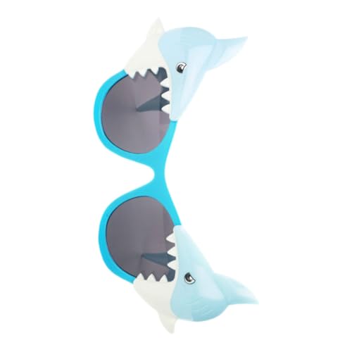 minkissy Hai-brille Dekorationen Hai- Strand Schnapsgläser Lustige Brille Glasstütze Glas Parodie Brille Hai Blue von minkissy