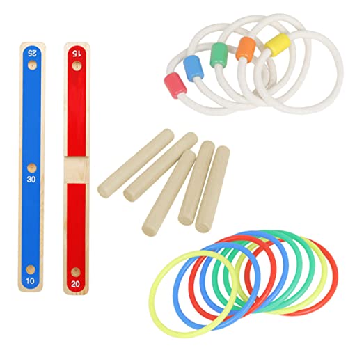 minkissy Holz Ringwurfspiel Satz für Kinder Pädagogisches Wurfspielzeug für Drinnen und Draußen Lernspiel für Jungen und Mädchen mit Bunten Ringen Geburtstagsgeschenk minkissy Holz Ringwurfspiel Satz für Kinder Pädagogisches Wurfspielzeug für Drinnen und Draußen Lernspiel für Jungen und Mädchen mit Bunten Ringen Geburtstagsgeschenk von minkissy
