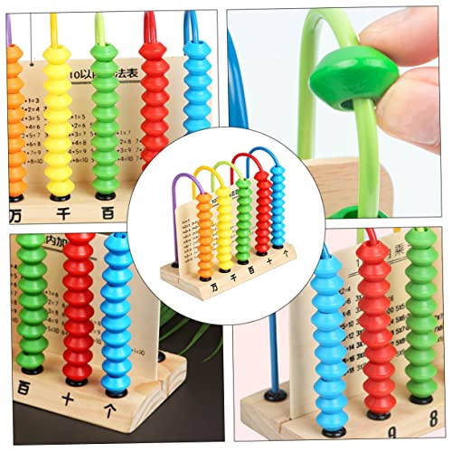 minkissy Holzperlen Lernspielzeug Bunter Rechenrahmen für Jungen Mädchen Montessori Mathe Frühes Rechnen Spielerisch Begreifen minkissy Holzperlen Lernspielzeug Bunter Rechenrahmen für Jungen Mädchen Montessori Mathe Frühes Rechnen Spielerisch Begreifen von minkissy