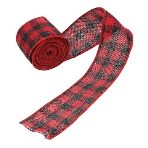 minkissy Kariertes Geschenkband Breit Langlebiges Sackleinen Schwarz Rotes Buffalo Plaid für Weihnachten DIY Geschenkverpackung Basteln Hochzeiten Geburtstage minkissy Kariertes Geschenkband Breit Langlebiges Sackleinen Schwarz Rotes Buffalo Plaid für Weihnachten DIY Geschenkverpackung Basteln Hochzeiten Geburtstage von minkissy