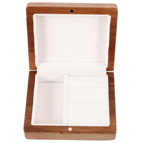 minkissy Kasten Schmuckkästchen Schmuckverpackungskästen Ringboxen Schmuck Geschenkboxen Schmuckschatullen Verpackung Geschenkboxen mit Deckel für Holz von minkissy