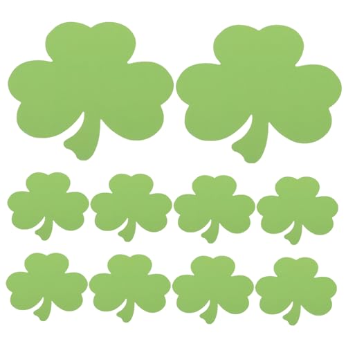 minkissy Kleeblatt Papier Ausschnitte Dekorative Cutouts mit Klebepunkten Grün Form Partydeko Klassenzimmer Wanddeko Handgeschriebene Festivalkarten für Patrick's Day und Herbst minkissy Kleeblatt Papier Ausschnitte Dekorative Cutouts mit Klebepunkten Grün Form Partydeko Klassenzimmer Wanddeko Handgeschriebene Festivalkarten für Patrick's Day und Herbst von minkissy