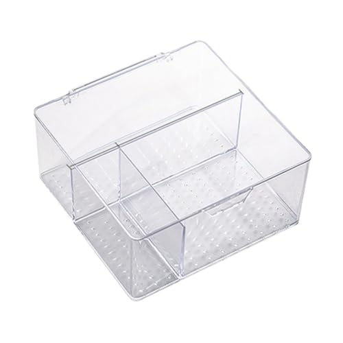 minkissy Kunststoff Schmuckschatulle mit Design Unterteilte Abschnitte für Ohrringe Anlauf Box für Schmuckaufbewahrung mit Deckel minkissy Kunststoff Schmuckschatulle mit Design Unterteilte Abschnitte für Ohrringe Anlauf Box für Schmuckaufbewahrung mit Deckel von minkissy